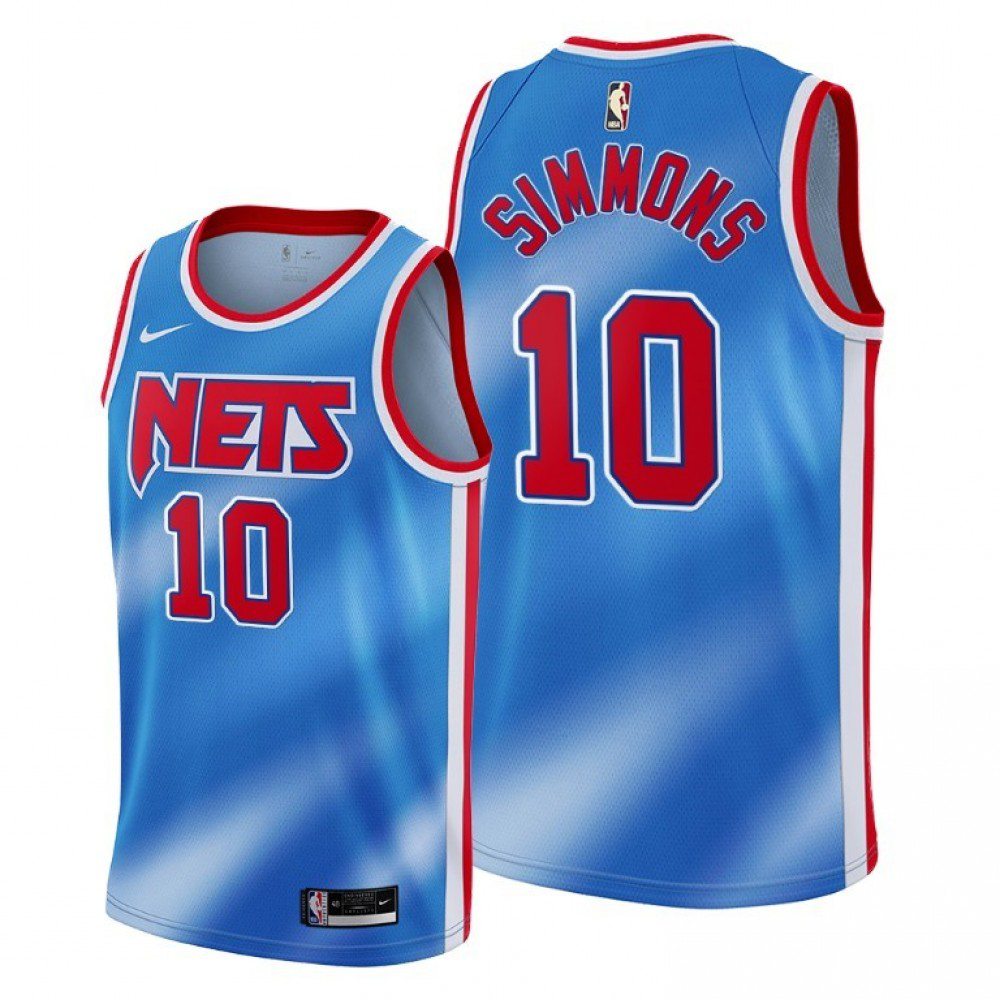 Men's Brooklyn Nets Ben Simmons #10 Blue 2020/21 Swingman Jersey - Classic Edition-Pro Kit Vault | Brand New 26/27 Sports Jerseys